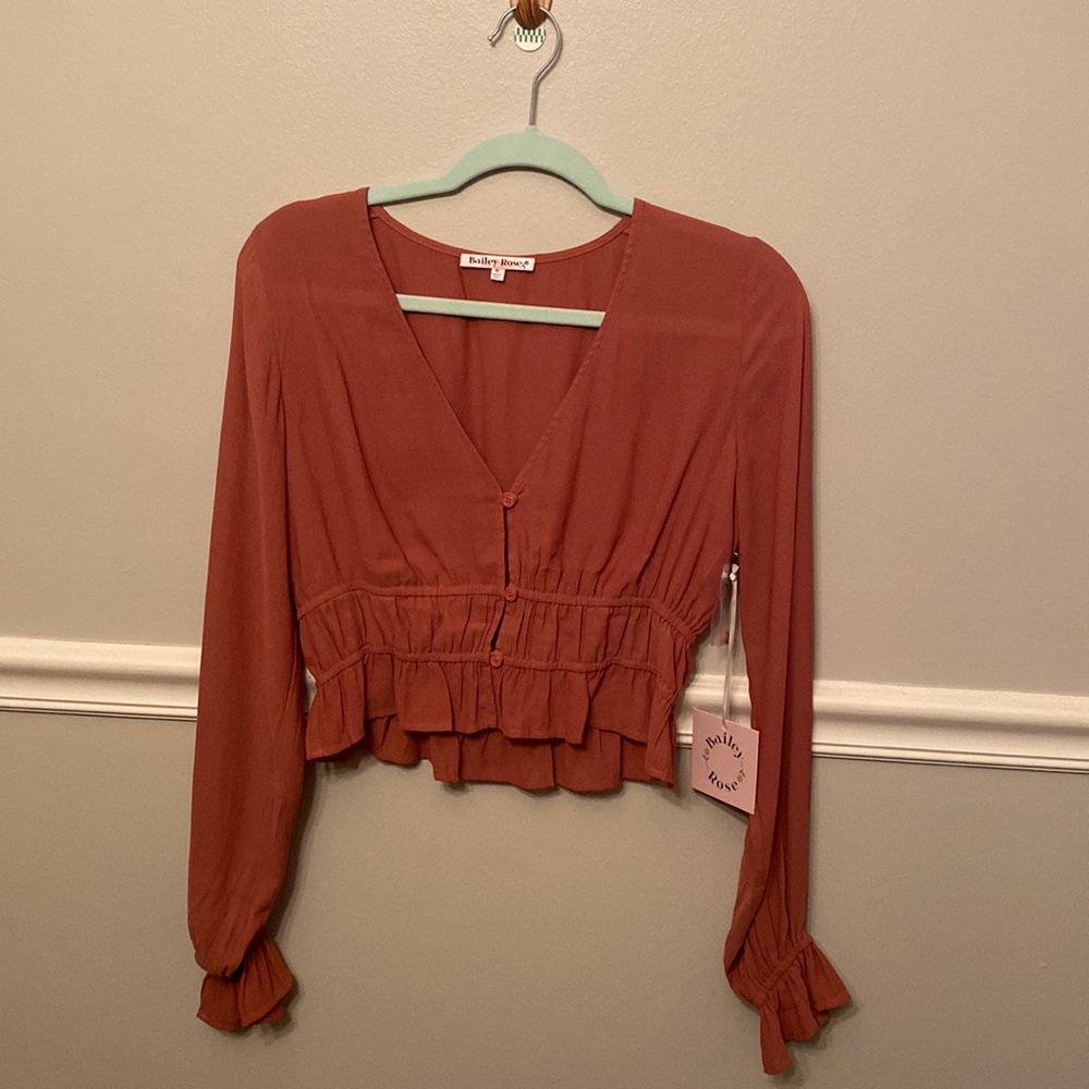 NEW LISTING!  Bailey Rose Long Sleeve Lightweight Shirt.  New With Tags